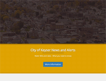 Tablet Screenshot of cityofkeyser.com